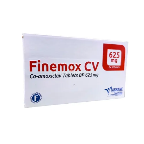 Finemox CV 625mg 625mg tablet by Finecure Pharmaceuticals