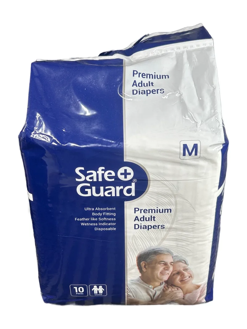Safe Guard Adult Diapers - 10s Medium