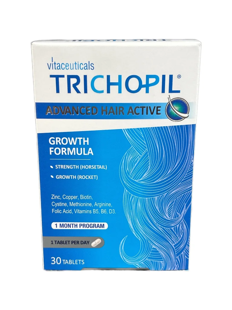 Trichopil Card of 10 tablets Food supplement for hair growth