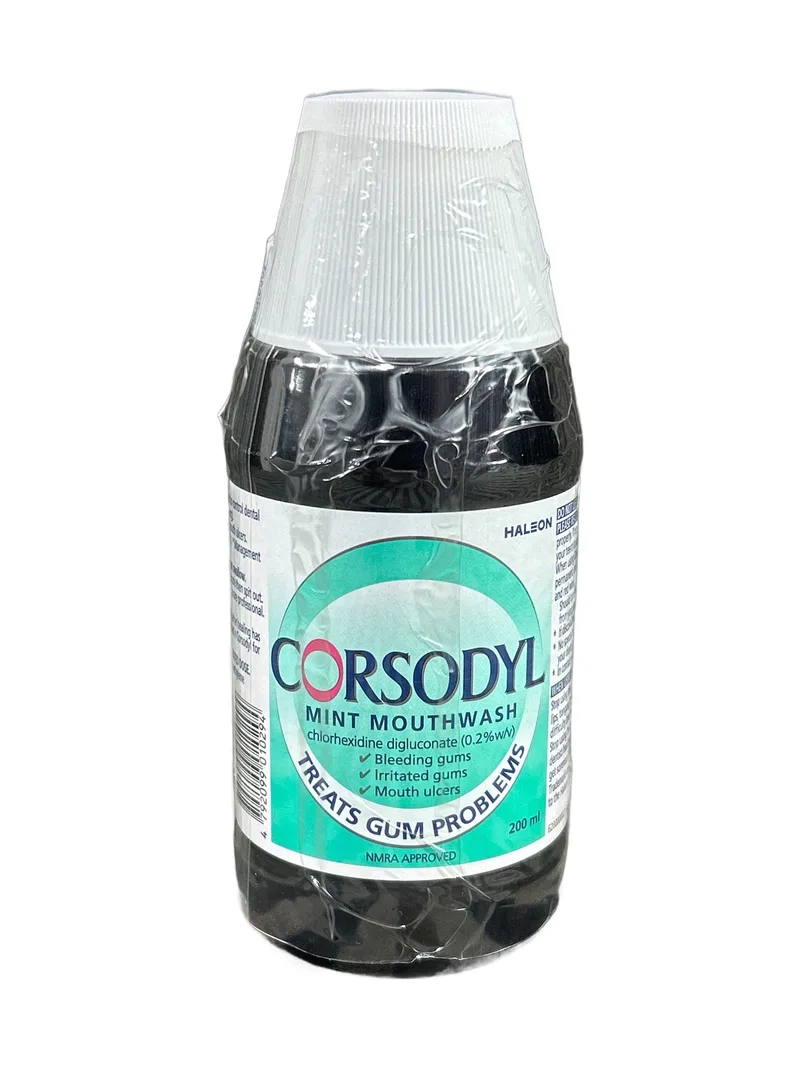 Corsodyl Mint Mouthwash 200ml Chlorhexidine mouthwash