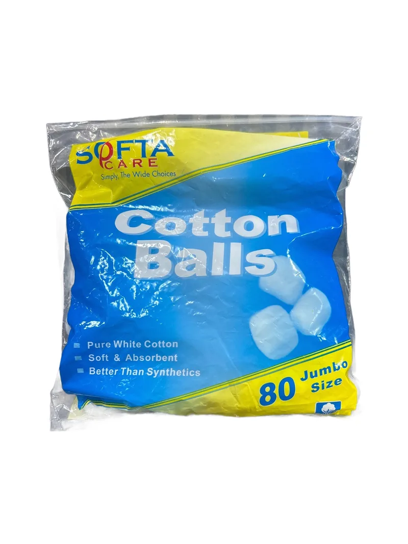 Cotton Wool Balls 80 balls Absorbent cotton balls