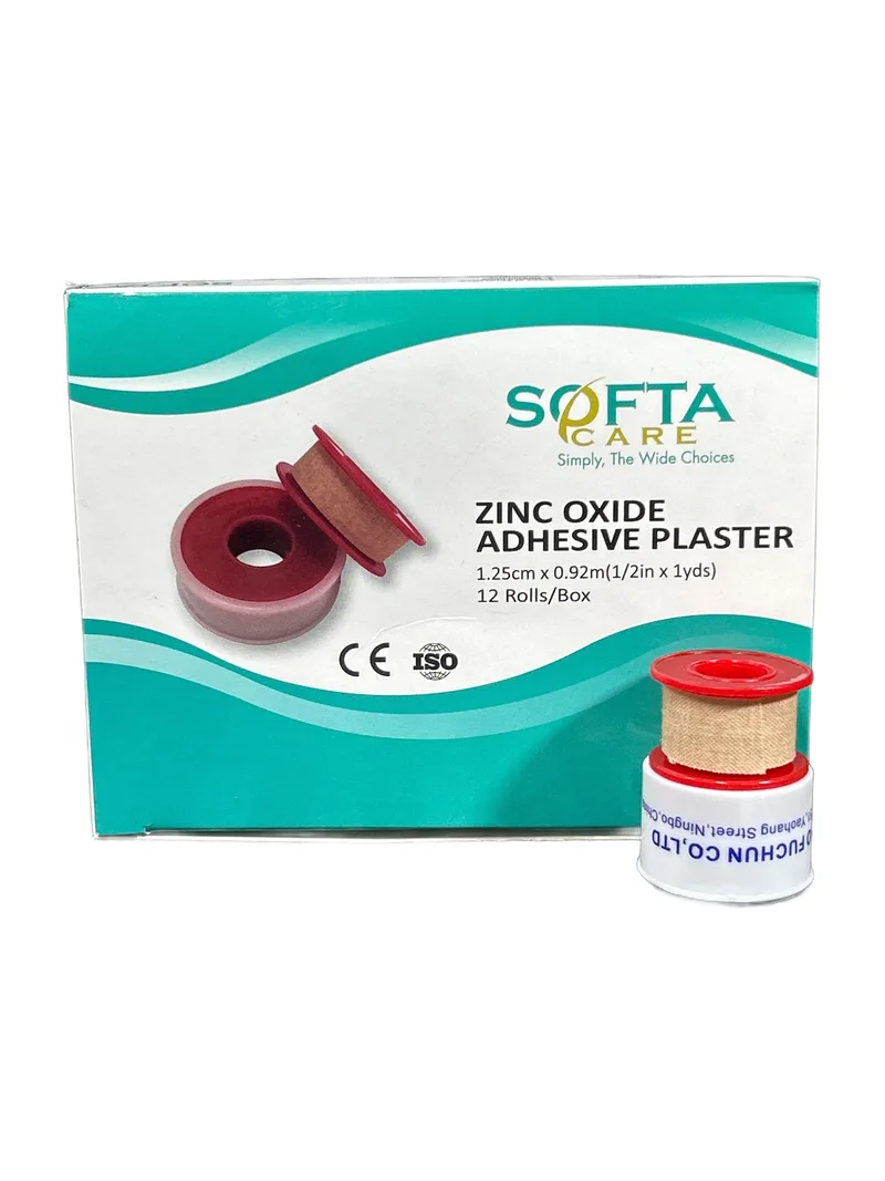 Zinc Oxide Plaster 0.5in × 1yd 1 roll Zinc oxide adhesive plaster