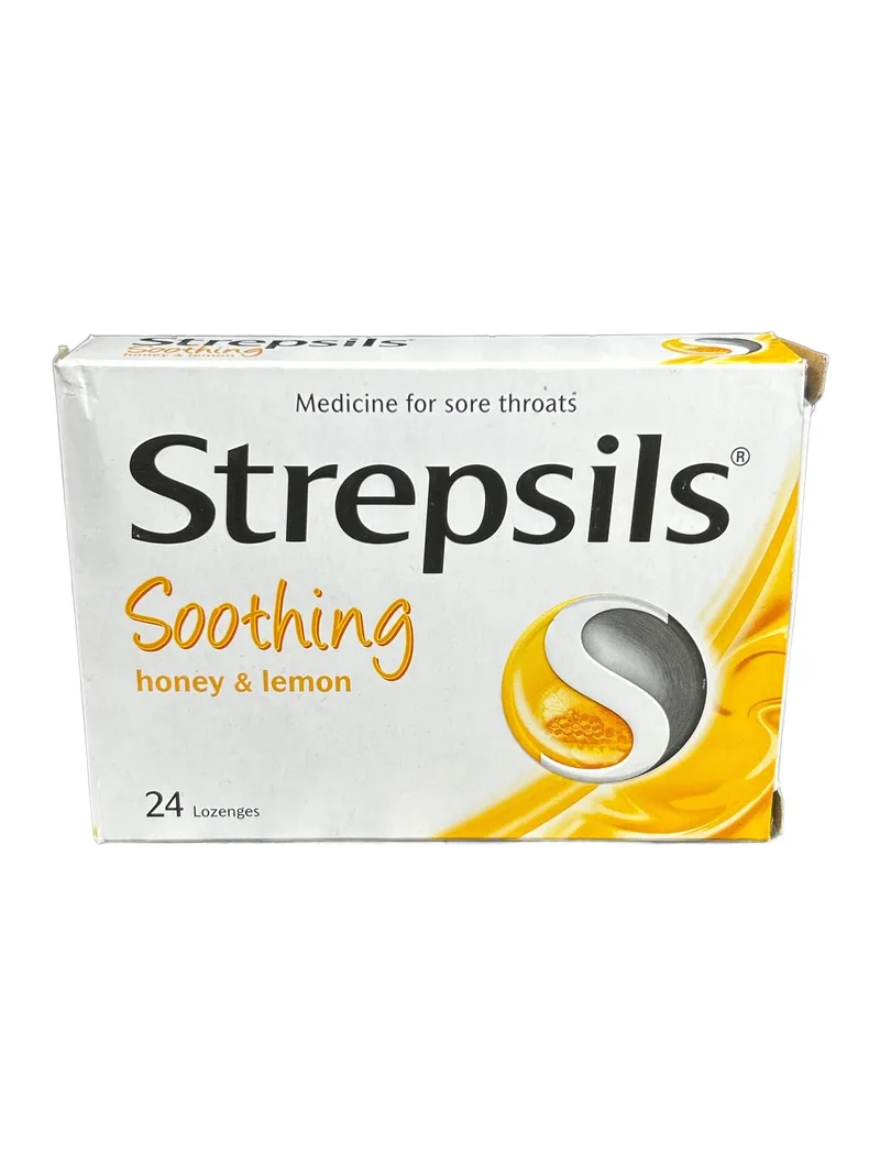Strepsils Lozenges - 12s Honey & Lemon (Card of 12) Antiseptic lozenge