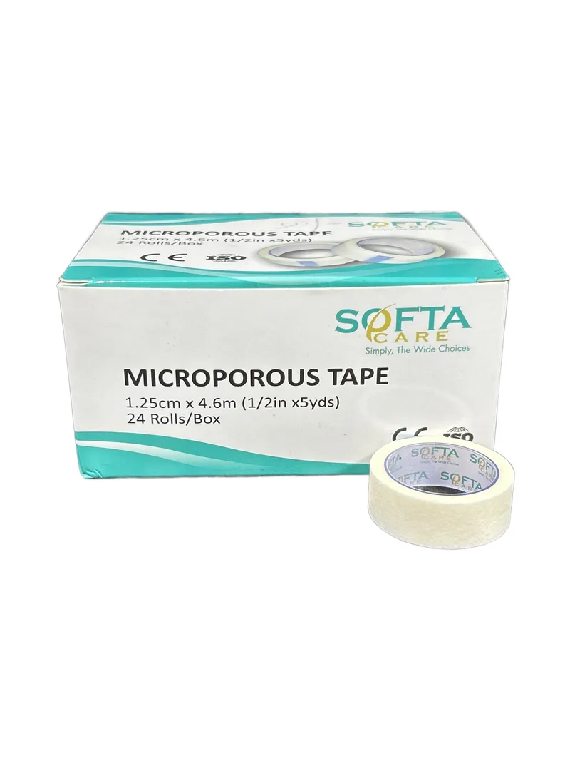 White Plaster 0.5in × 5yd 1 roll Zinc oxide adhesive plaster