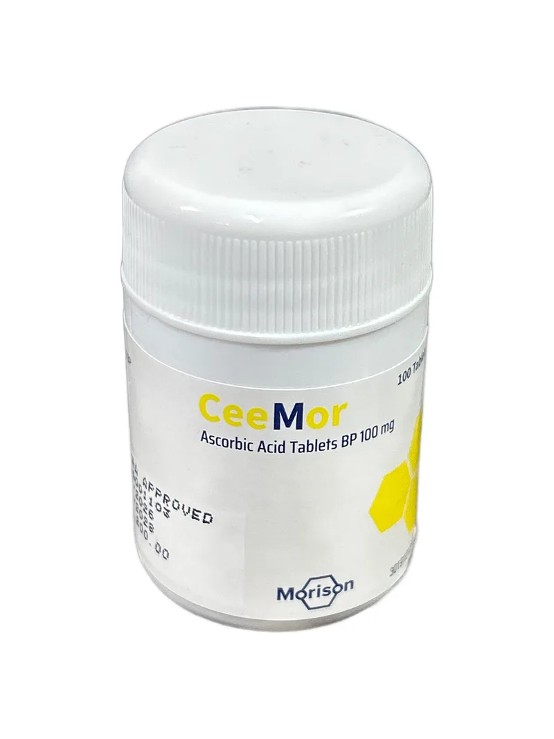CeeMor 100mg Bottle of 100 tablets Ascorbic acid