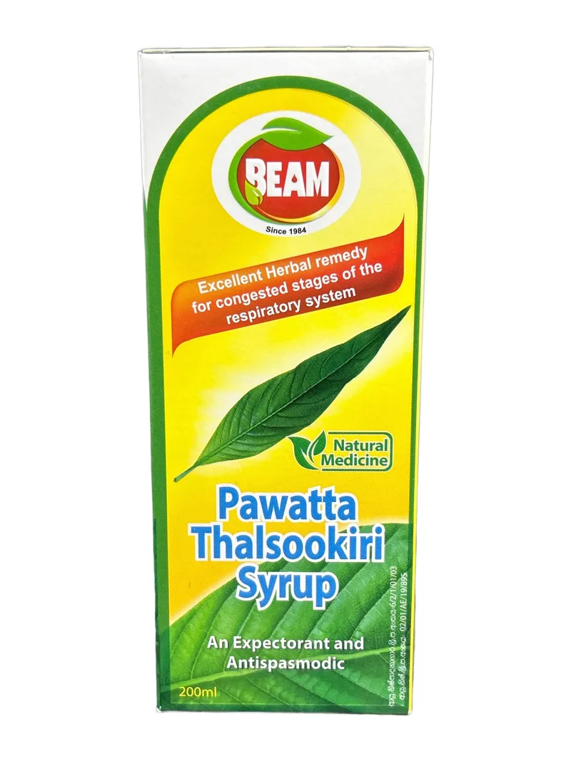 Pawatta Thalsookiri Syrup 200ml Herbal cough syrup