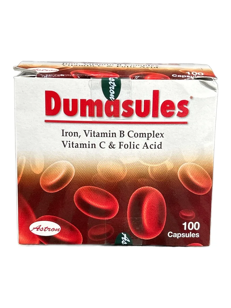 Dumasules Card of 10 tablets Iron + B complex + vitamin C + folic acid