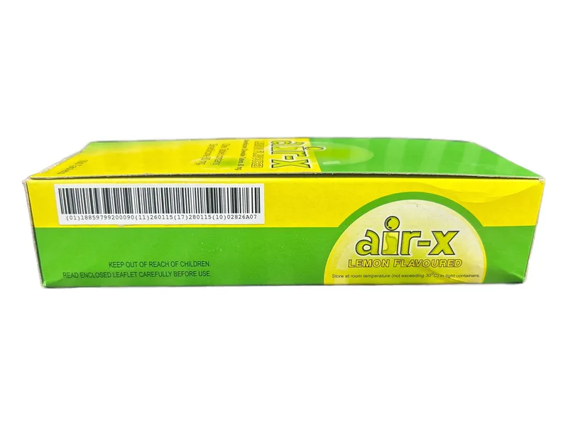 Air-X Chewable Tablets Card of 10 chewable tablets Simethicone chewable tablets