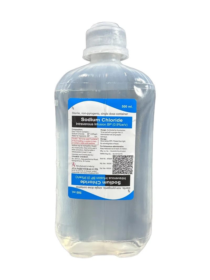 Normal Saline 500ml Sodium chloride 0.9%