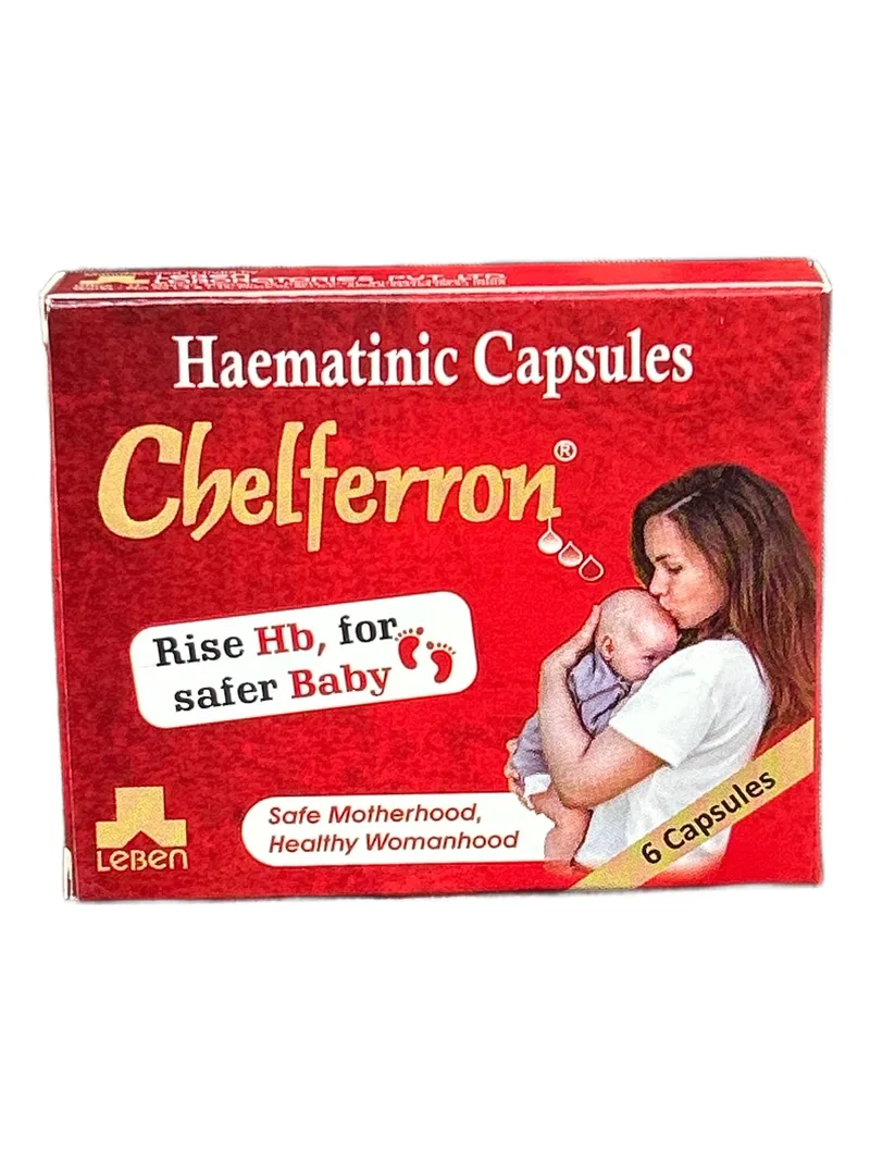 Chelferron Card of 6 tablets Chelated iron supplement
