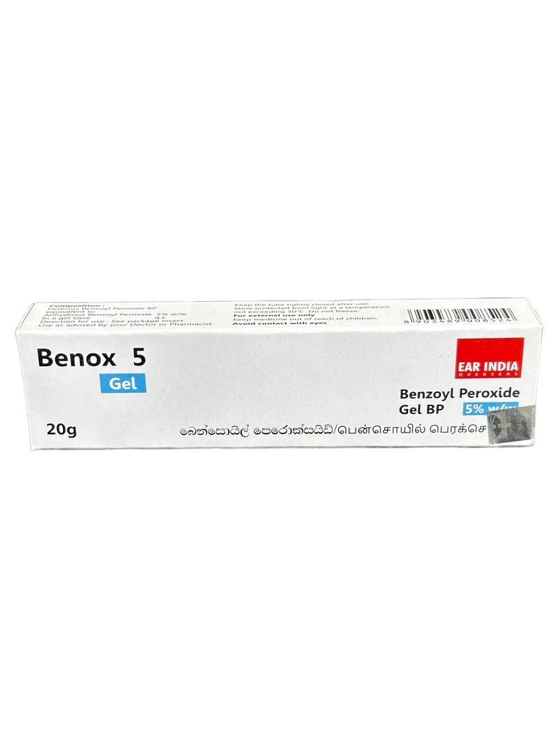 Benox 5% Gel 20g Benzoyl peroxide 5%