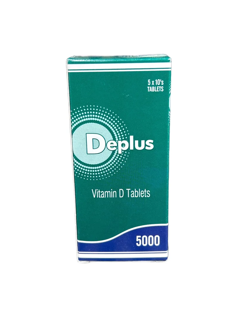 Deplus 5000IU Card of 10 tablets Vitamin D3