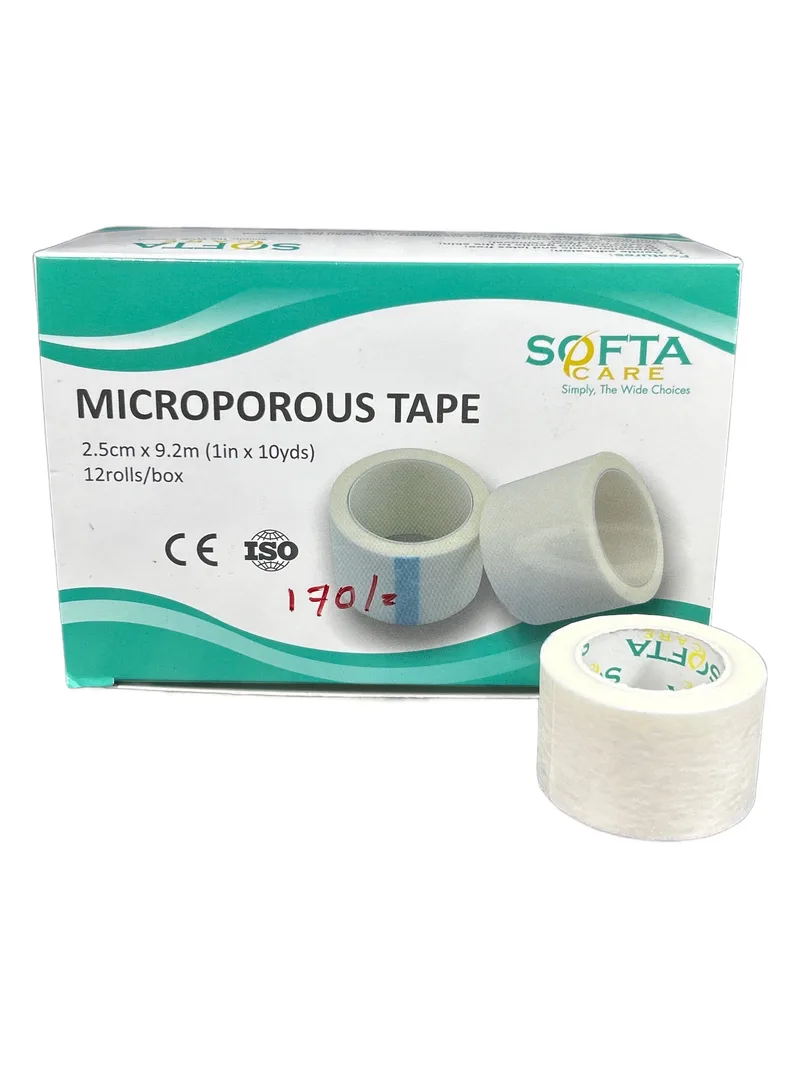 White Plaster 1in × 10yd 1 roll Zinc oxide adhesive plaster