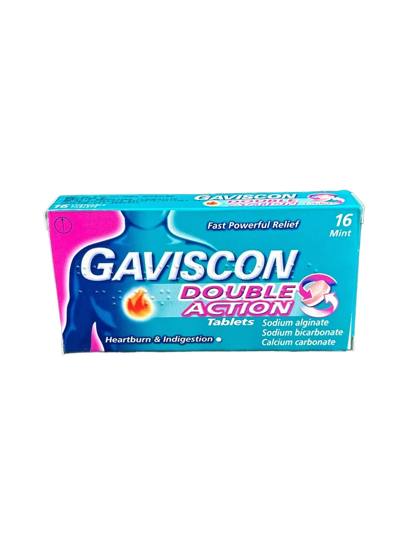 Gaviscon DA Card of 8 tablets Sodium alginate antacid