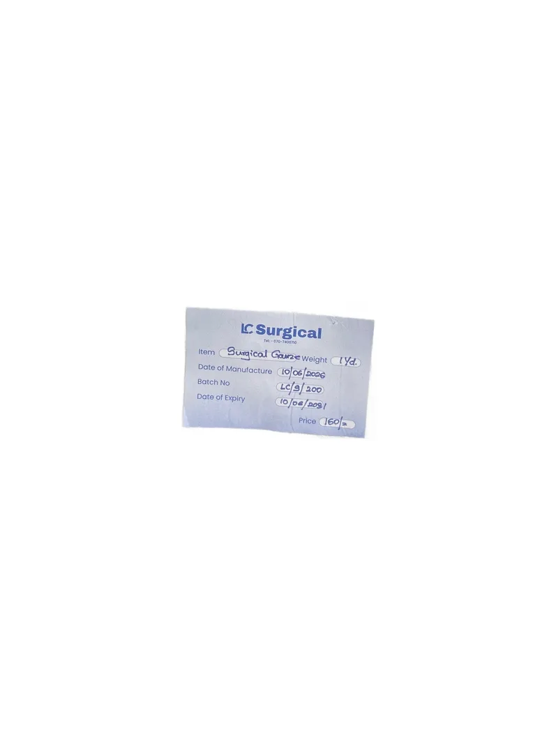 Gauze 1 Yard Surgical gauze