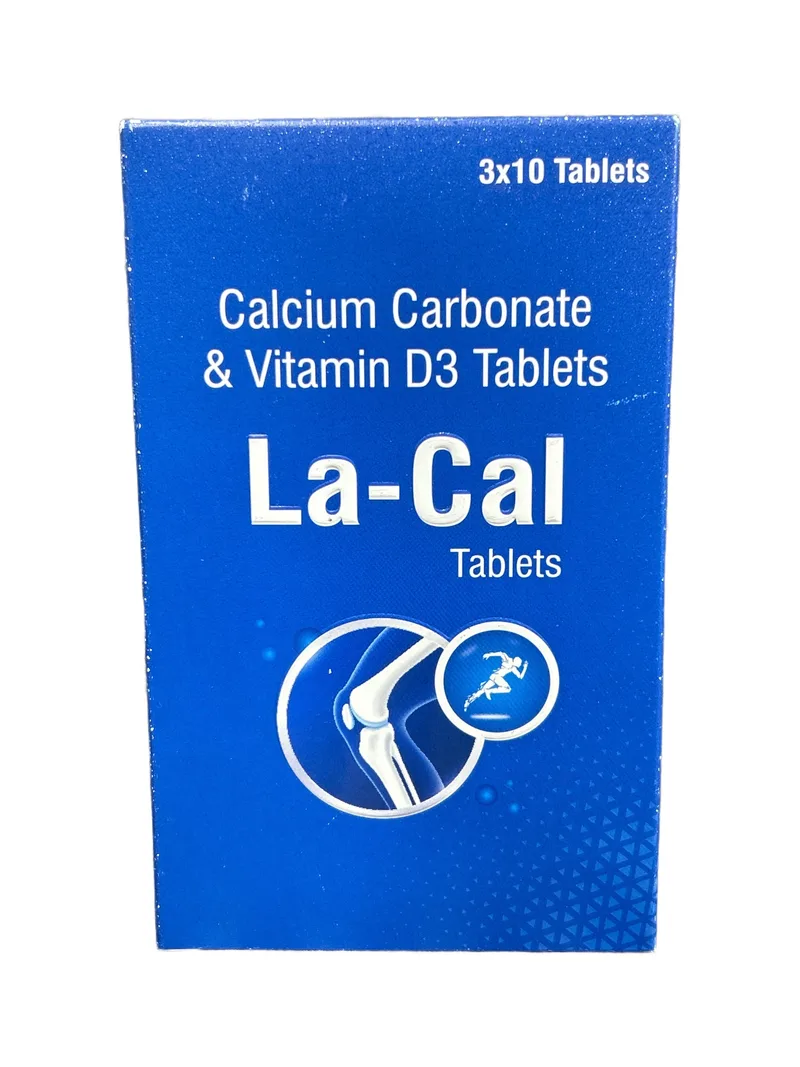 La Cal Card of 10 tablets Calcium supplement