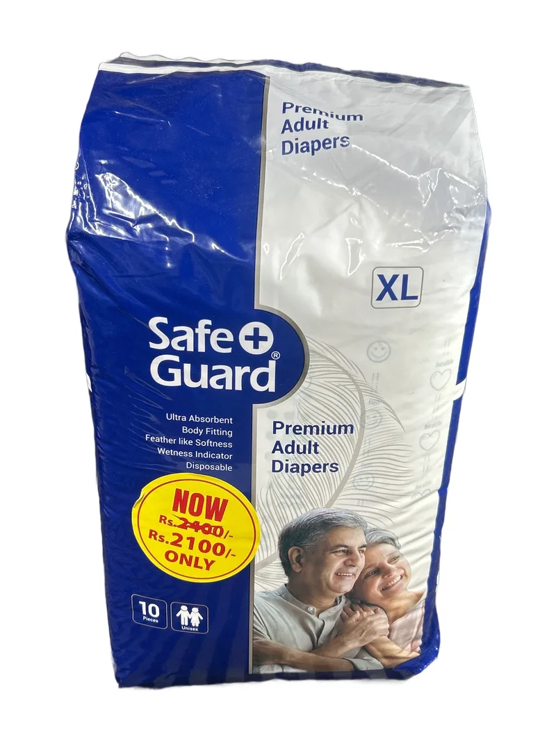 Safe Guard Adult Diapers - 10s Extra Large