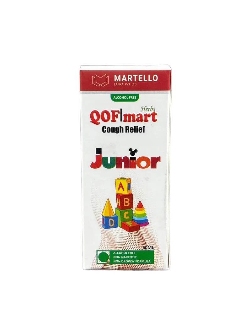 QOF Mart Cough Relief Junior 60ml Herbal cough syrup