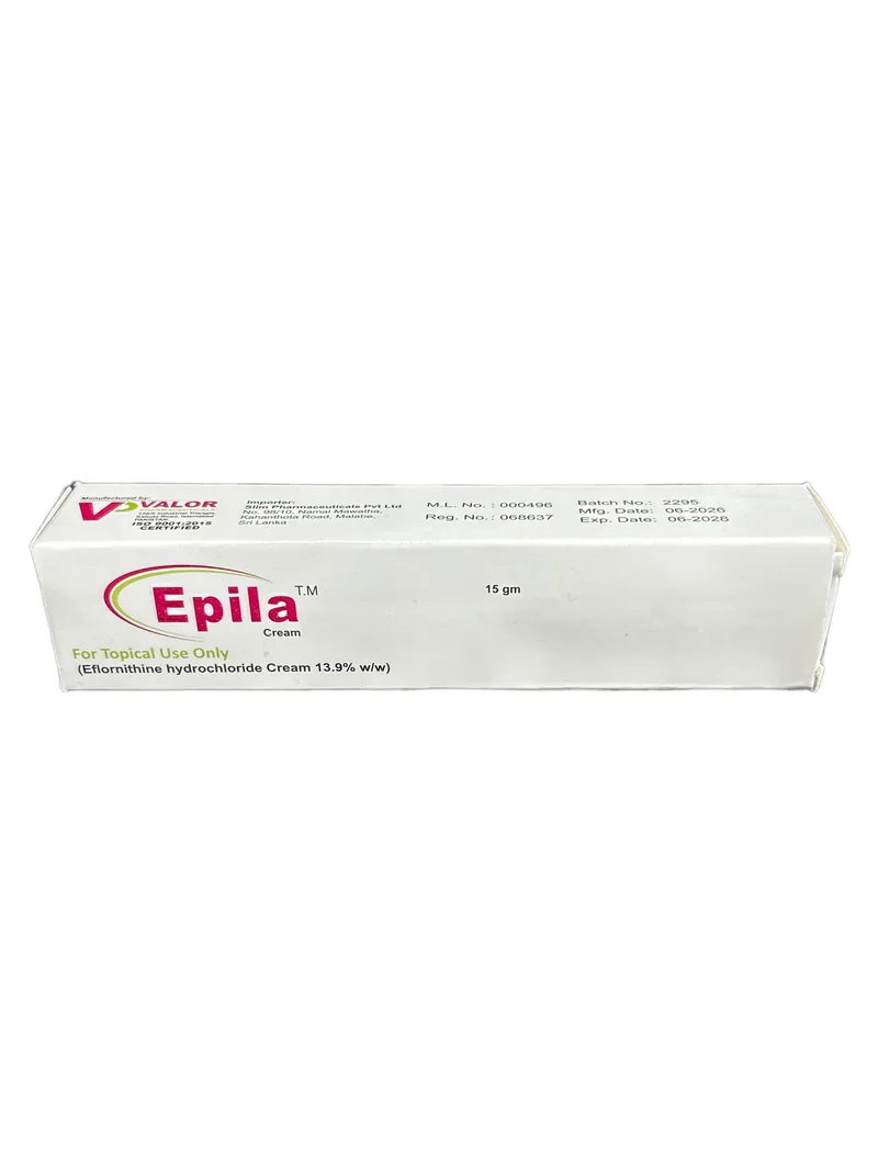 Epila Cream 15g Eflornithine hydrochloride cream 13.9%