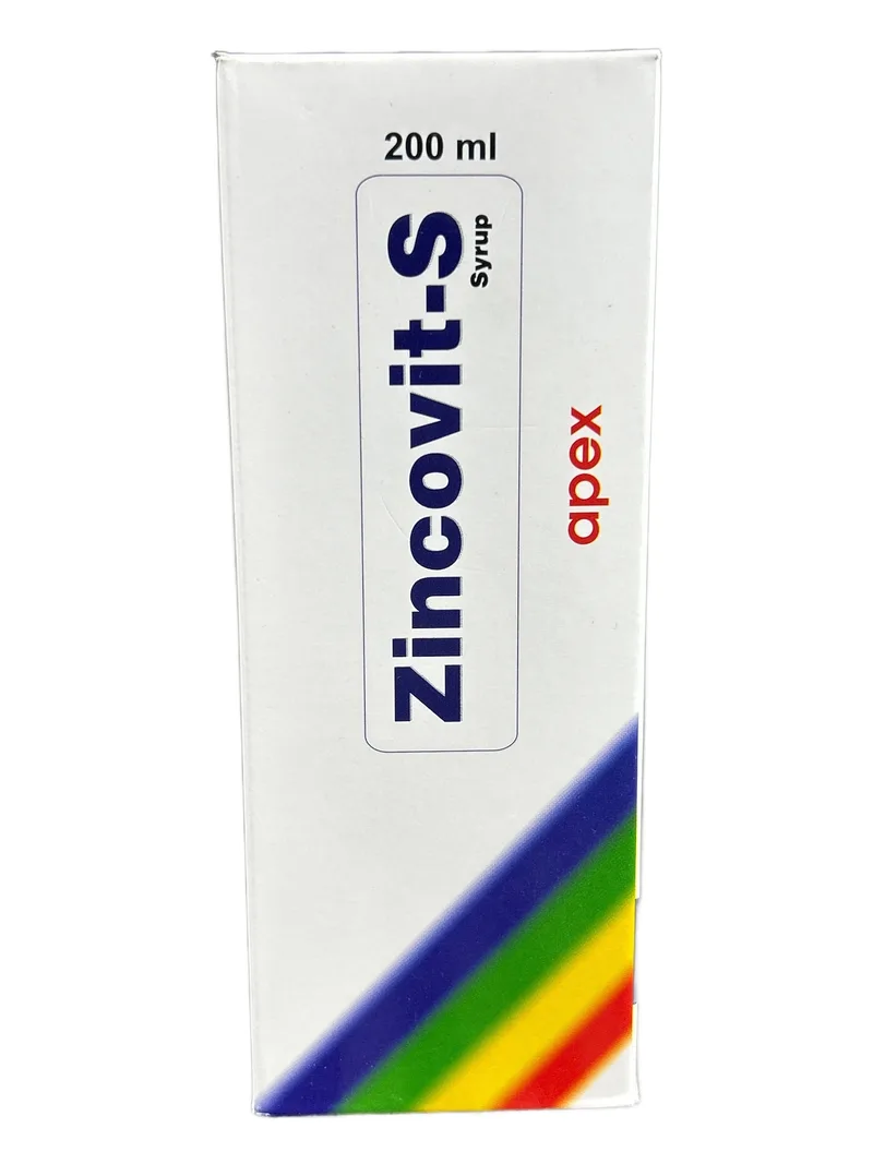 Zincovit-S Syrup 200ml Multivitamin + zinc syrup