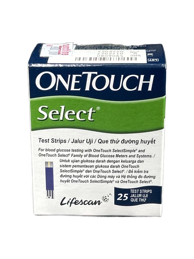 OneTouch Select Test Strips 25 strips Blood glucose test strips
