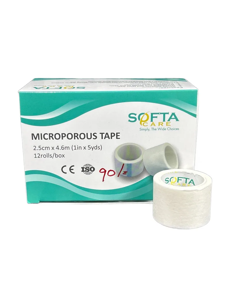White Plaster 1in × 5yd 1 roll Zinc oxide adhesive plaster