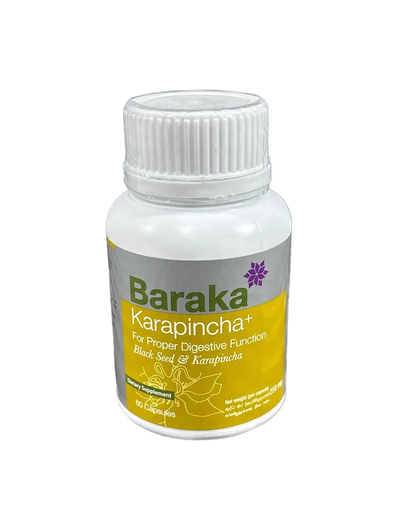 Baraka Karapincha Plus 60 capsules Curry leaf (karapincha) supplement