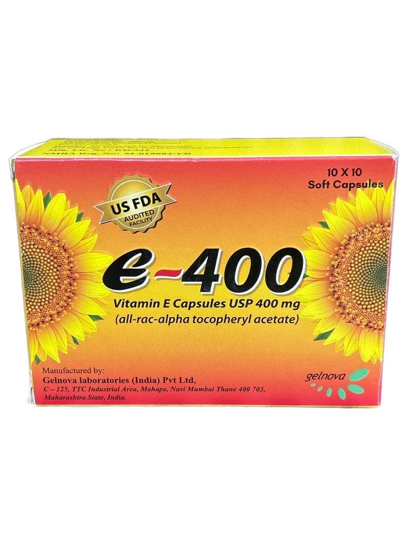 Vitamin E 400mg Card of 10 tablets