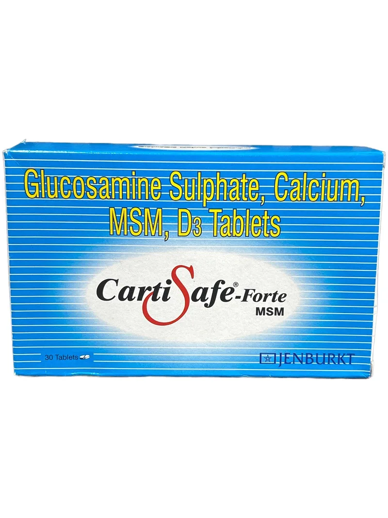 Cartisafe Forte Card of 10 tablets Glucosamine + calcium + MSM + D3