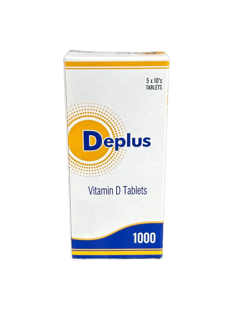 Deplus 1000IU Card of 10 tablets Vitamin D3