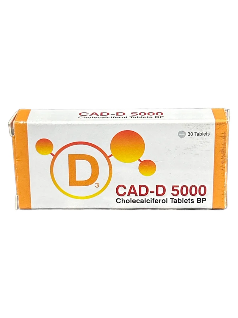 Cad-D 5000IU Card of 10 tablets Vitamin D3