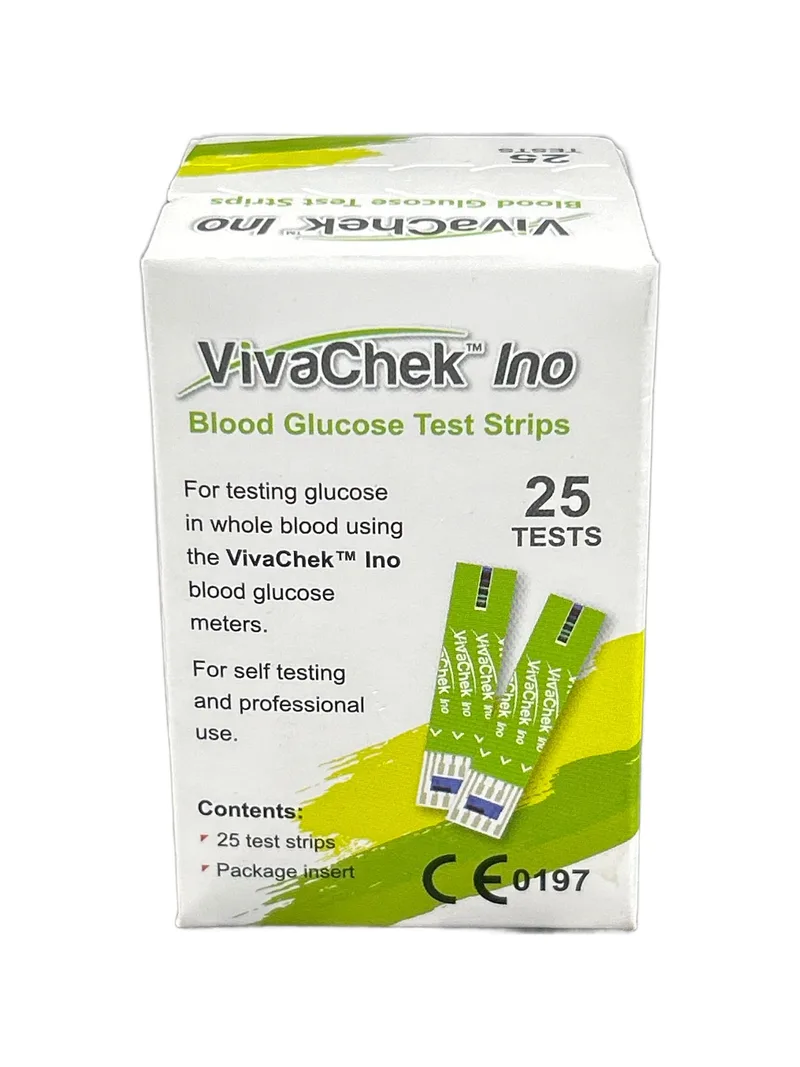 Viva Chek Ino Blood Glucose Test Strips 25s 25 strips
