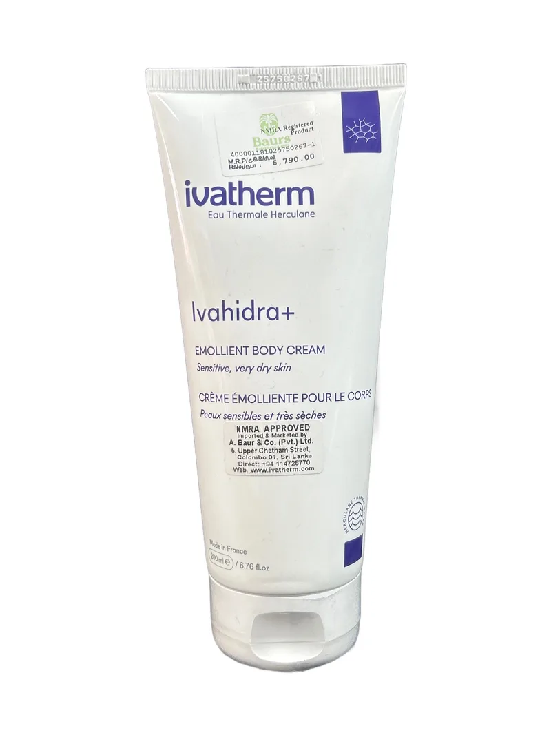 Ivahidra+ Emollient Body Cream 200ml