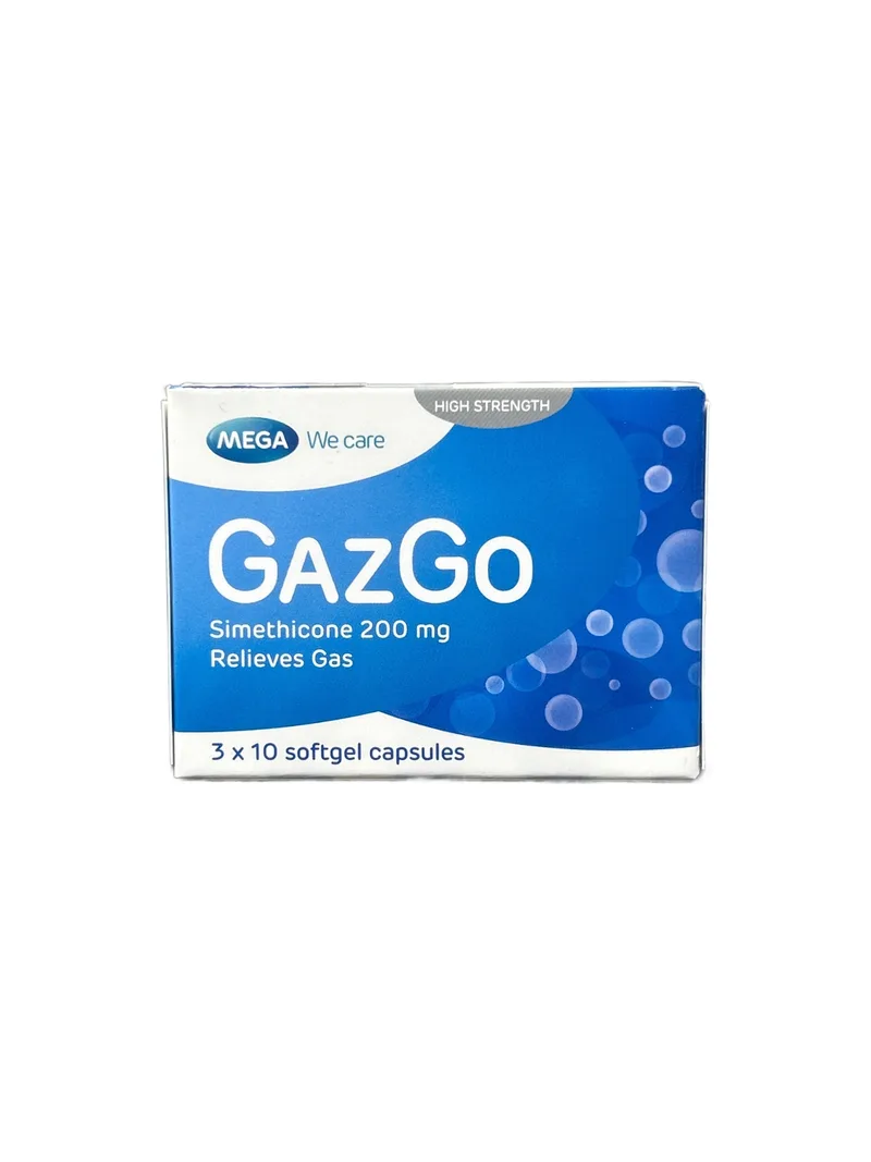 GazGo 200mg Card of 10 capsules Simethicone