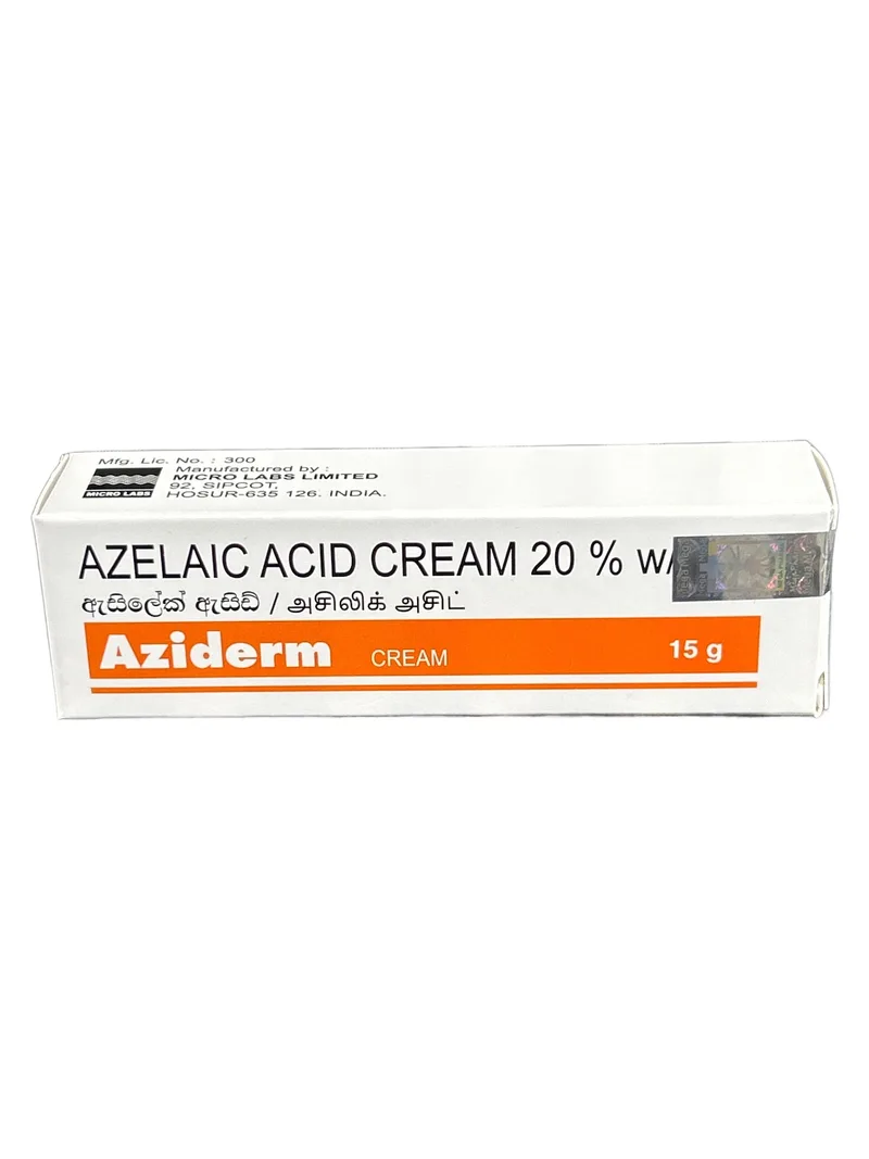 Aziderm Cream 15g Azelaic acid cream