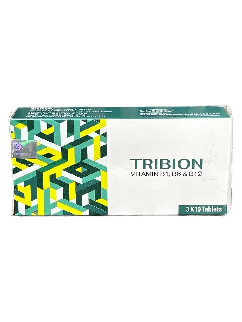 Tribion Card of 10 tablets Vitamin B1 + B6 + B12