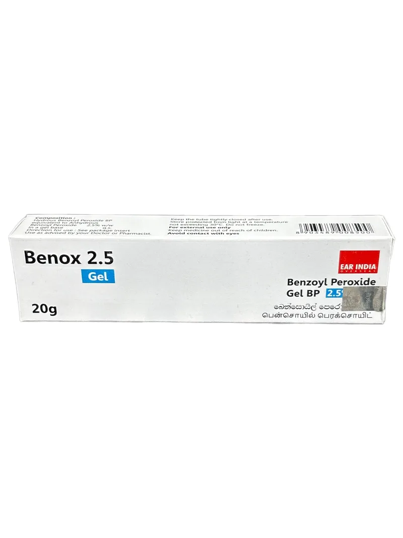 Benox 2.5% Gel 20g Benzoyl peroxide 2.5%