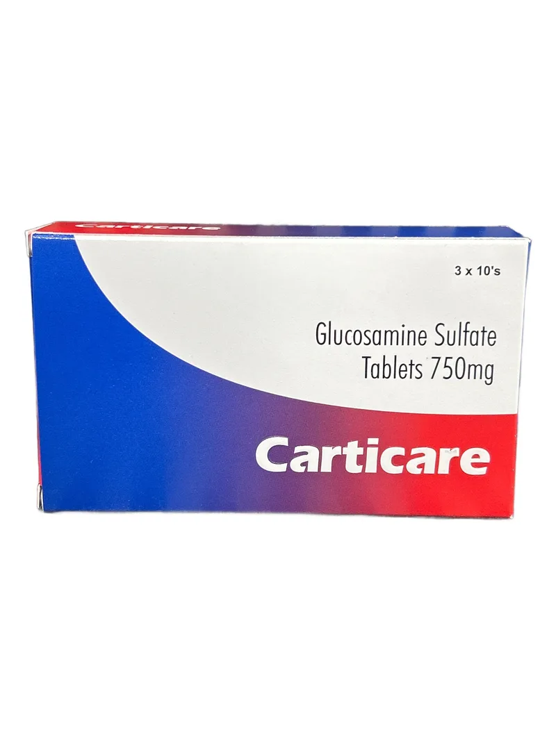Carticare 750mg Card of 10 tablets Glucosamine + chondroitin