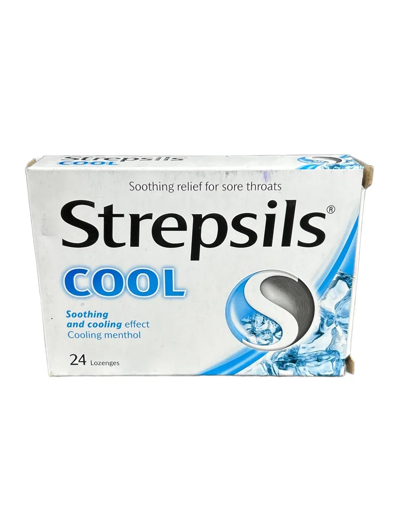 Strepsils Lozenges - 12s Cool Mint (Card of 12) Antiseptic lozenge