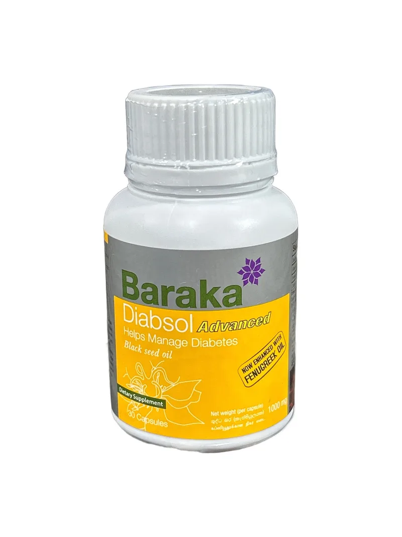 Baraka Diabsol Advanced 30 capsules Herbal blood-sugar support