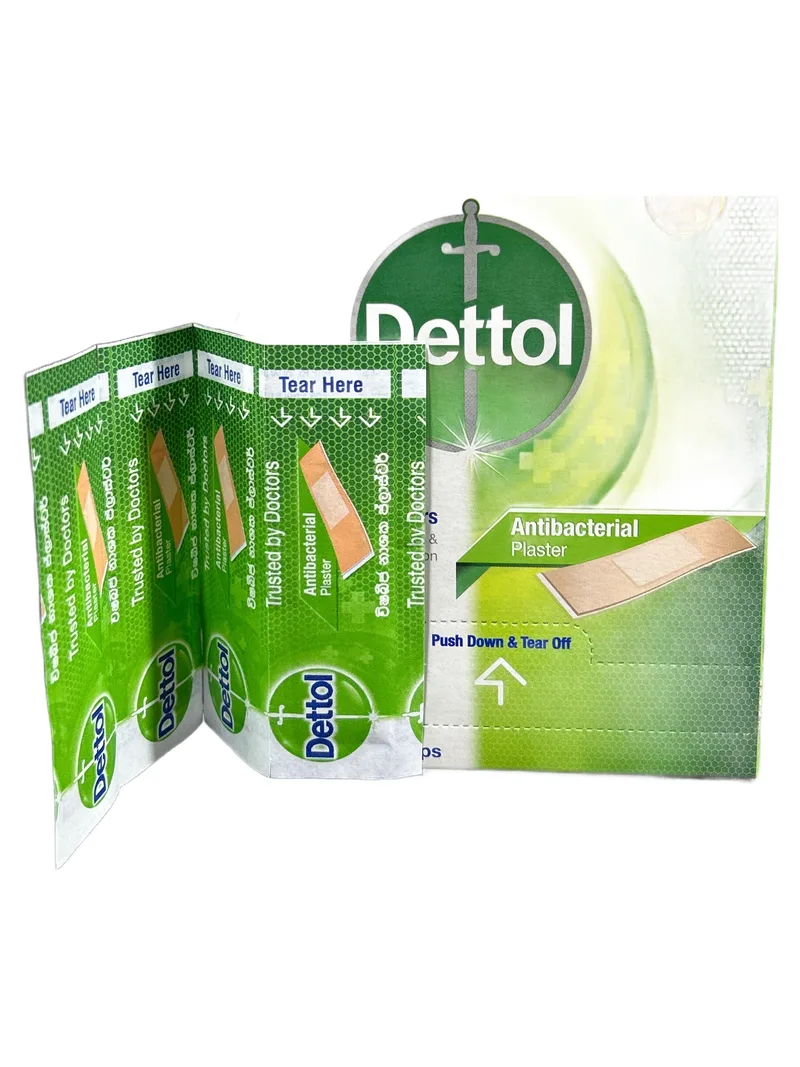 Dettol Plasters - 10s Strip of 10 plasters Adhesive plaster