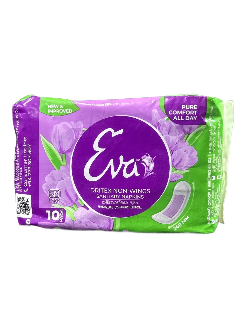 Eva Dritex Non-Wings Sanitary Pads 10 pads Sanitary Napkins