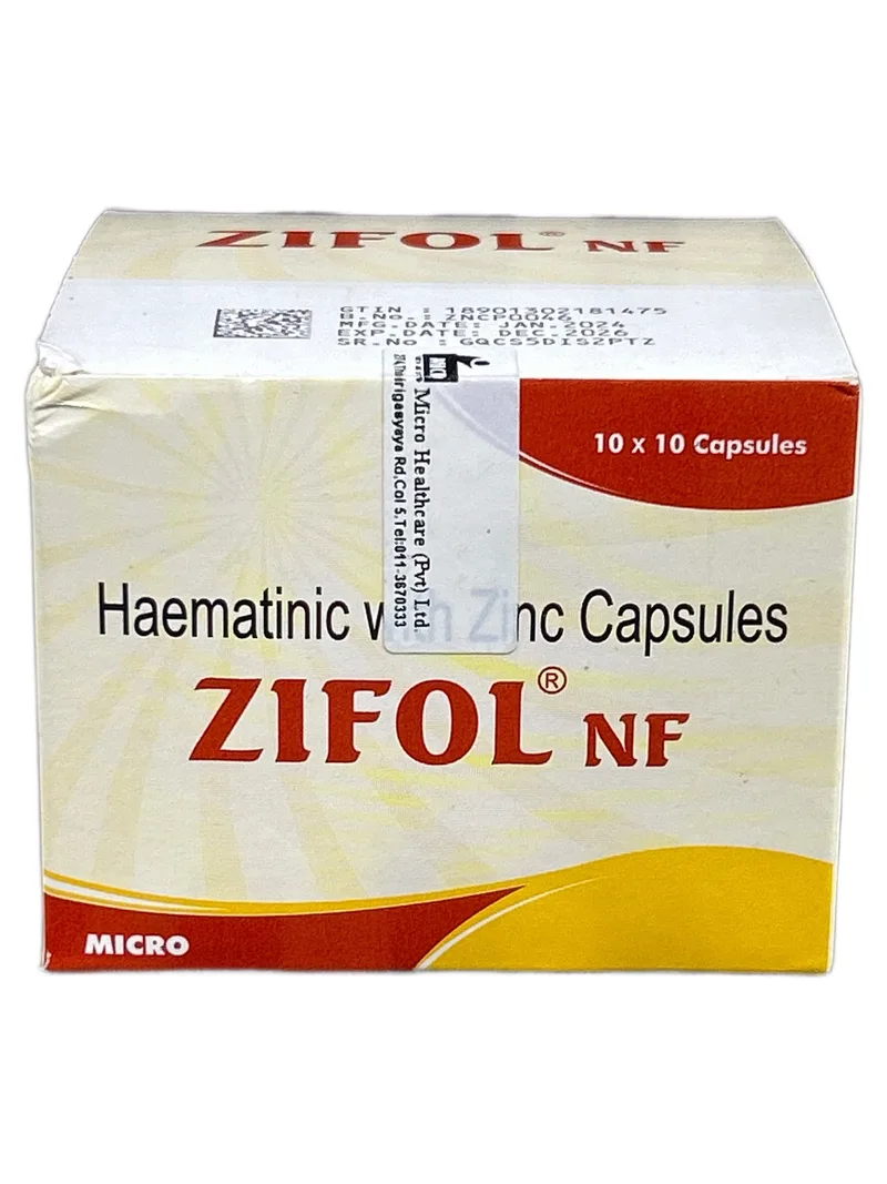 Zifol NF Card of 10 tablets Iron + folic acid